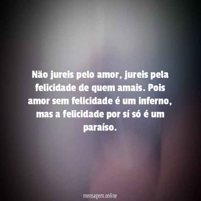 Näo jureis pelo amor