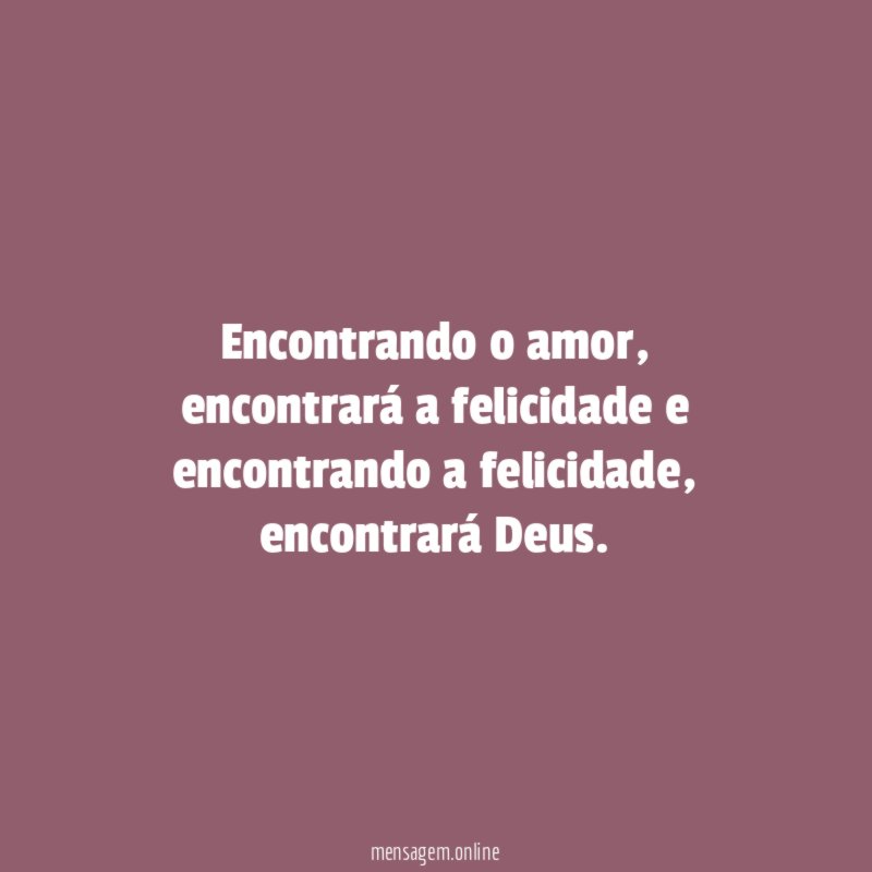 Encontrando o amor