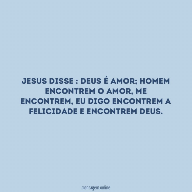 Jesus disse