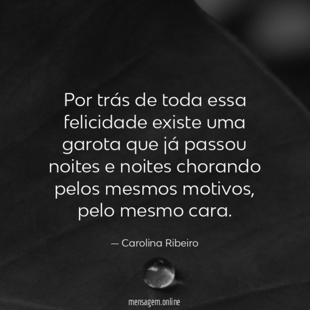 Por trás de toda essa felicidade existe uma