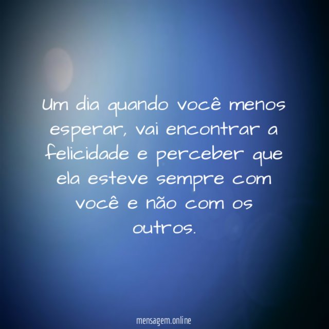 Um dia quando você menos esperar