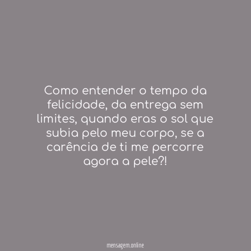como entender o tempo da felicidade