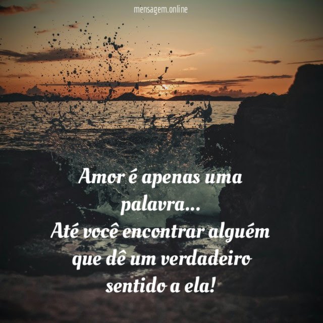 Amor é apenas uma palavra