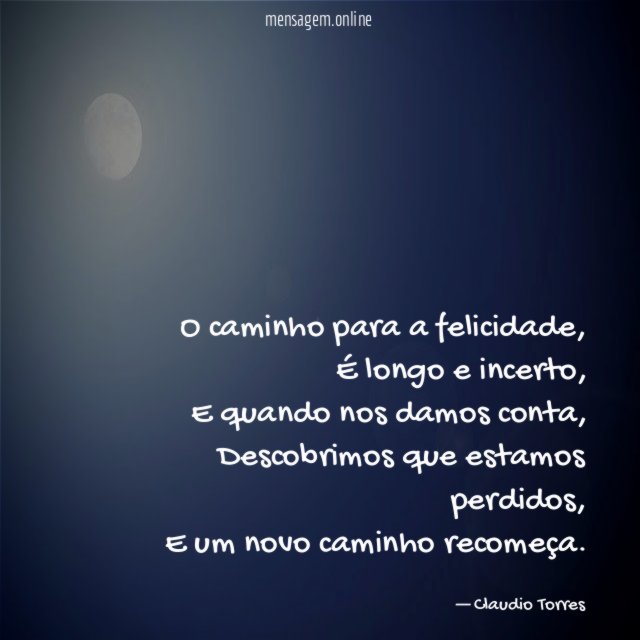 O caminho para a felicidade