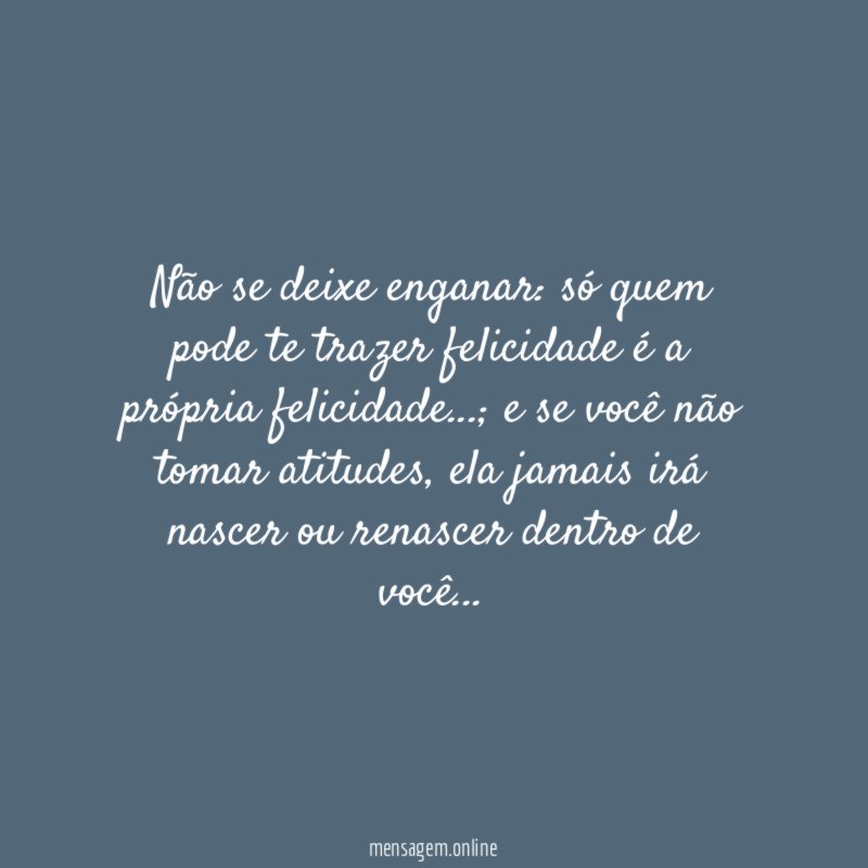 Não se deixe enganar