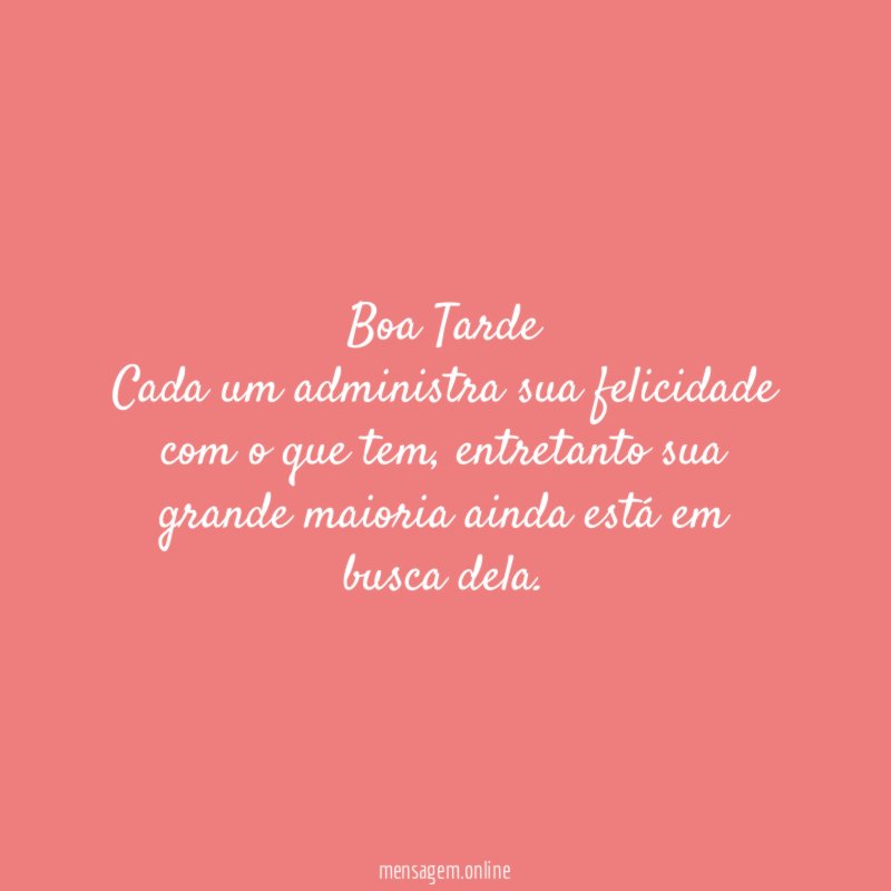 Boa Tarde