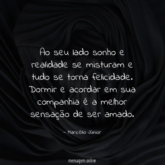 Ao seu lado sonho e realidade se misturam