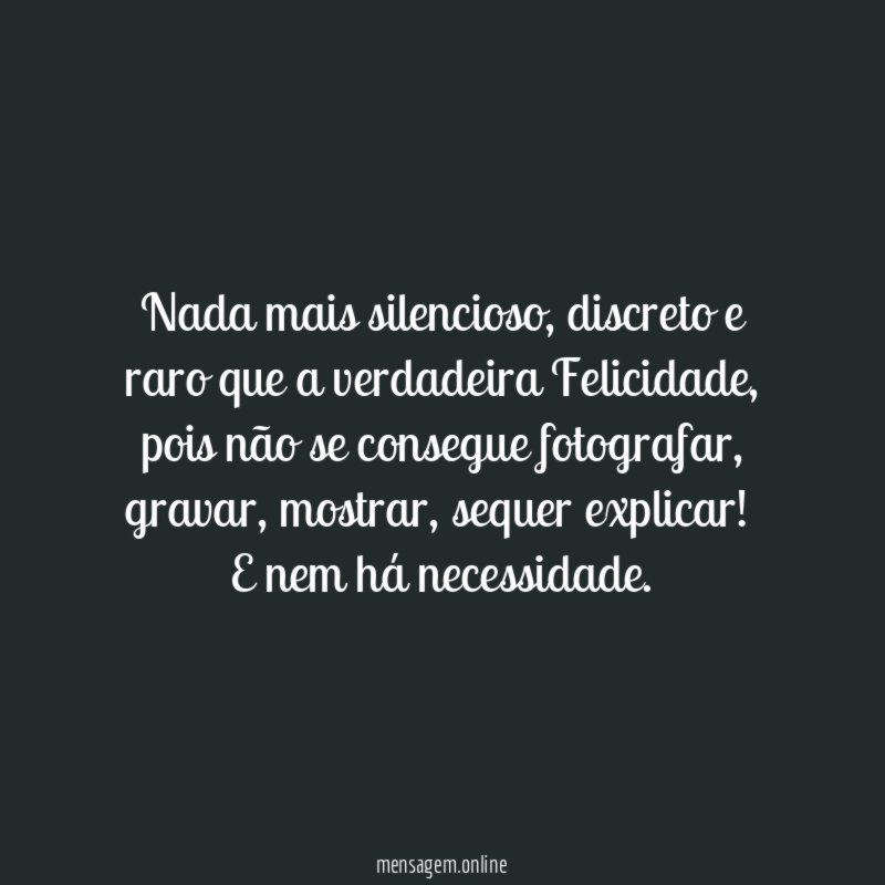 Nada mais silencioso