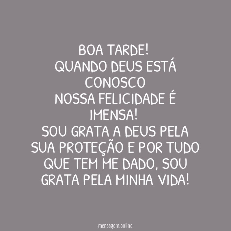 BOA TARDE