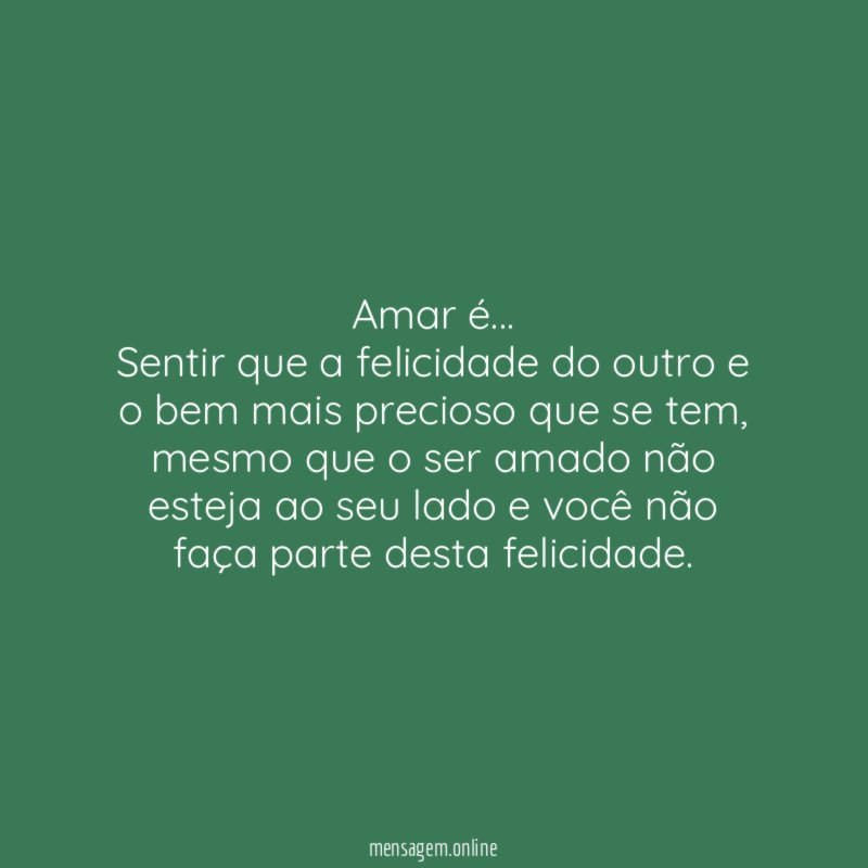 Amar é