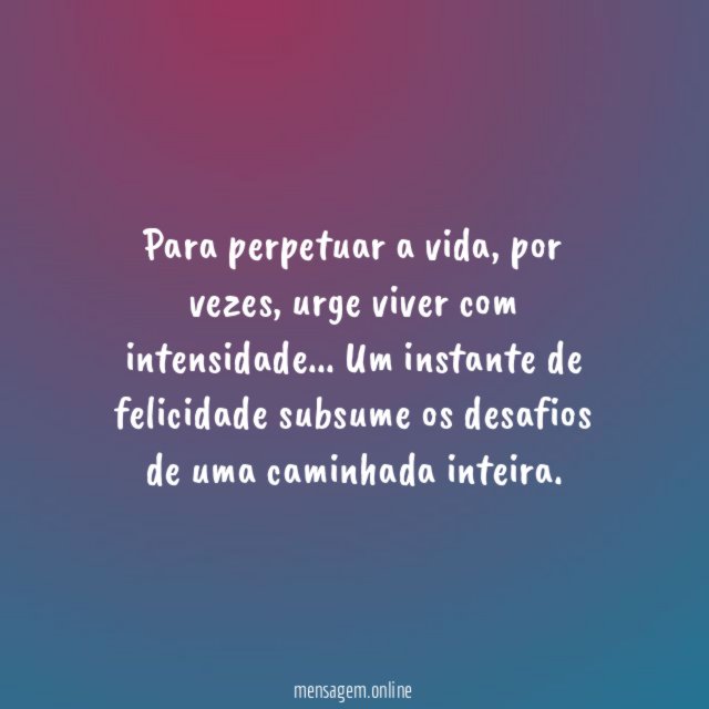 Para perpetuar a vida