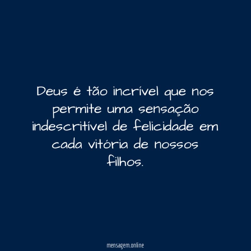 Deus é tão incrível que nos permite uma