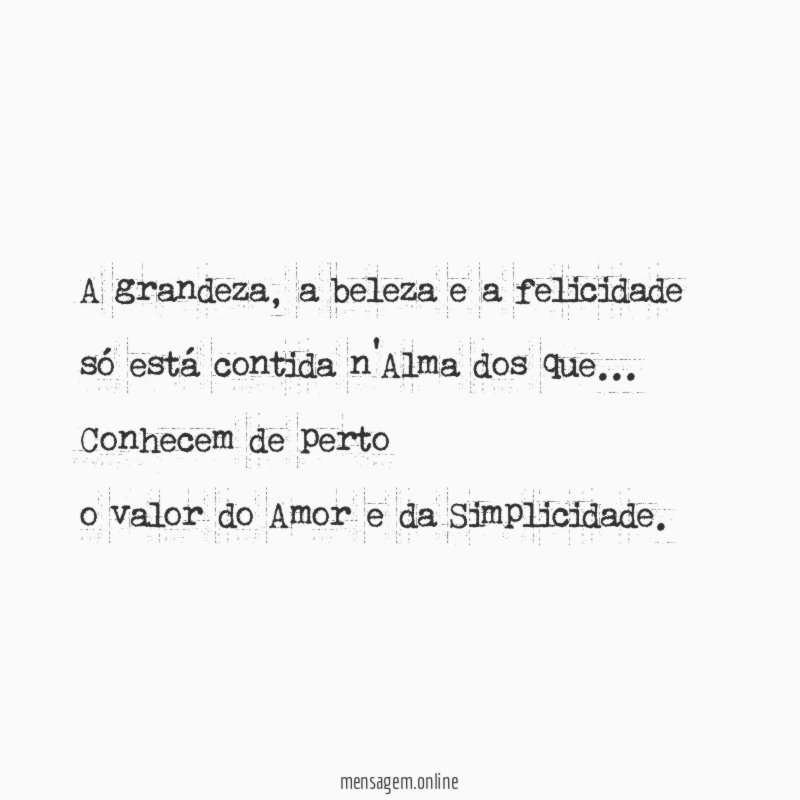 A grandeza