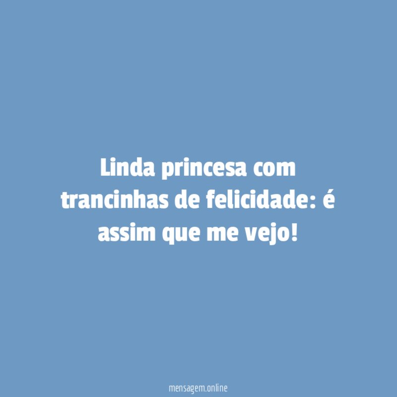 Linda princesa com trancinhas de felicidade