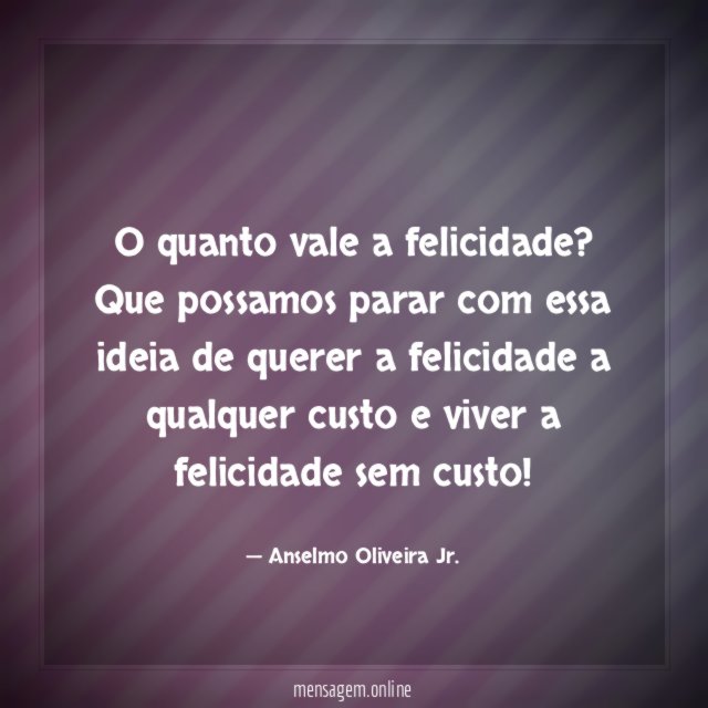 O quanto vale a felicidade?