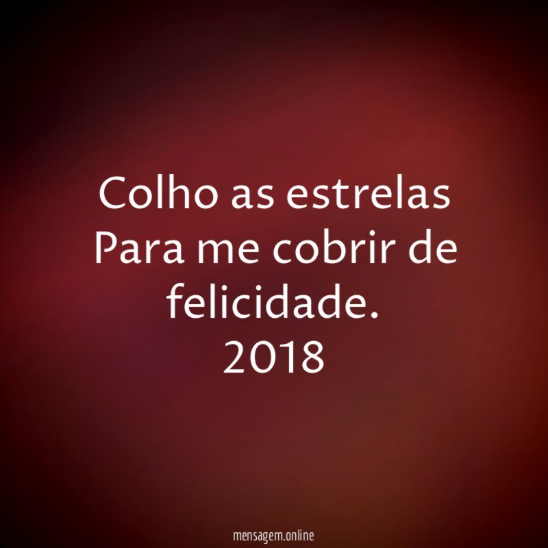 Colho as estrelas Para me cobrir de felicidade