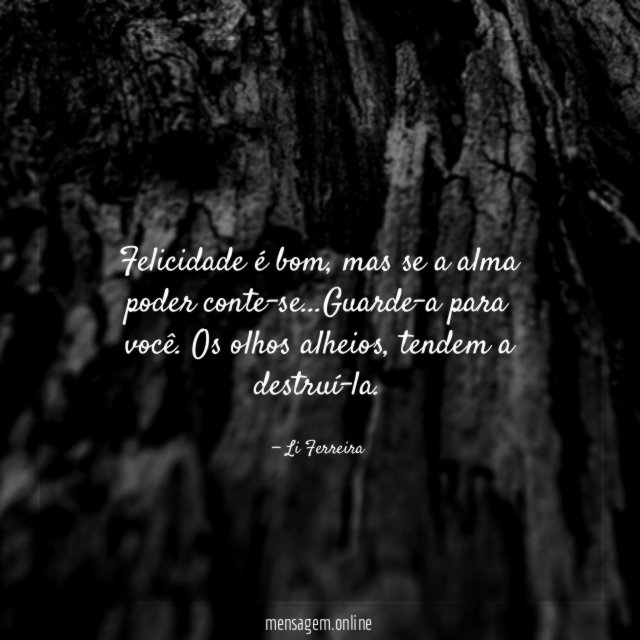 Felicidade é bom