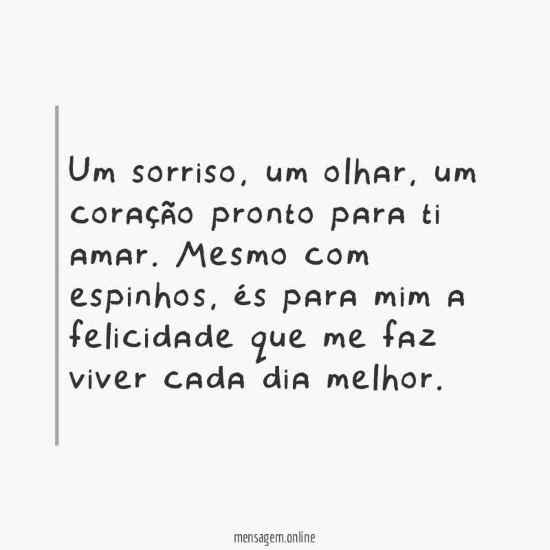 Um sorriso