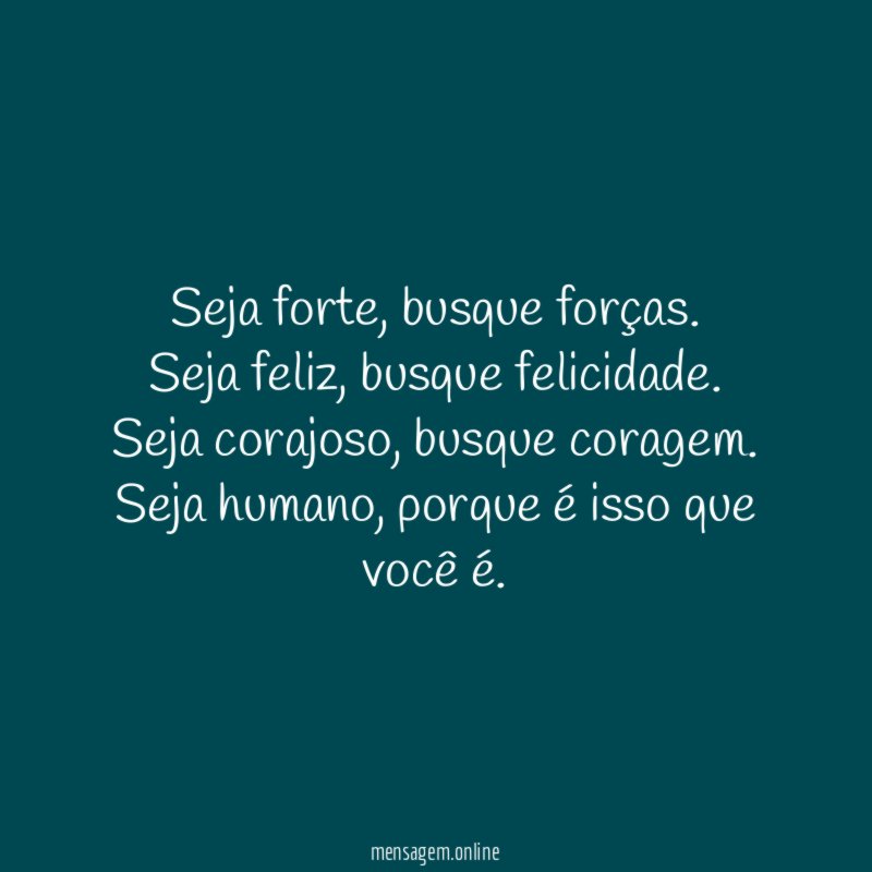 Seja forte