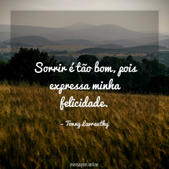 Sorrir é tão bom