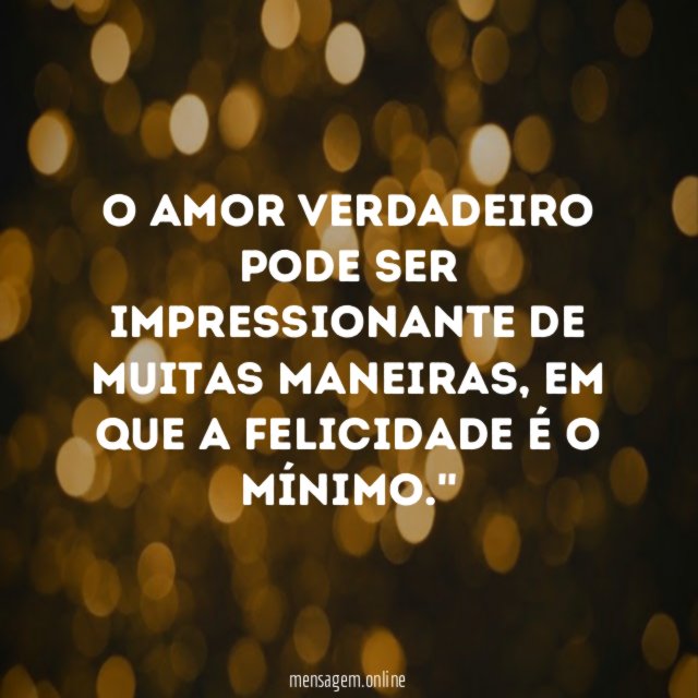 O amor verdadeiro pode ser impressionante de muitas maneiras