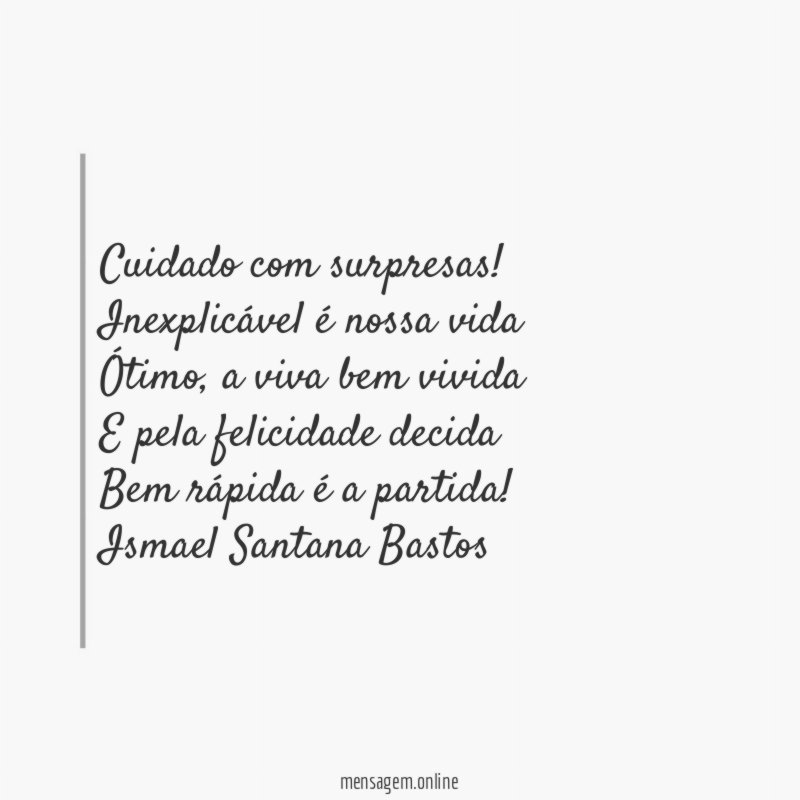 Cuidado com surpresas!