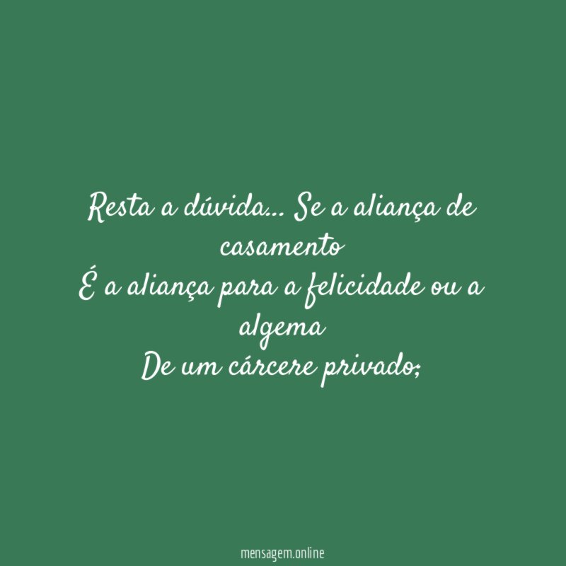 Resta a dúvida