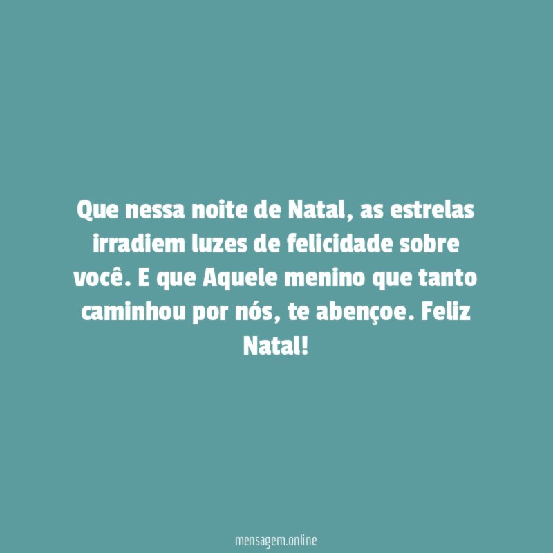 Que nessa noite de Natal