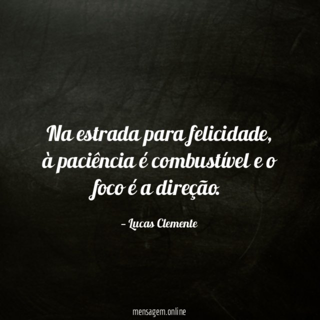 Na estrada para felicidade