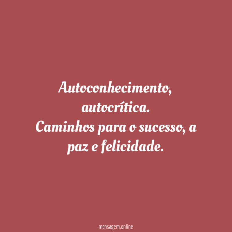 Autoconhecimento