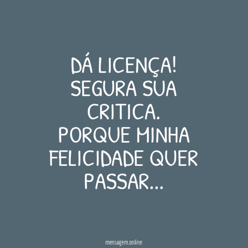 Dá licença