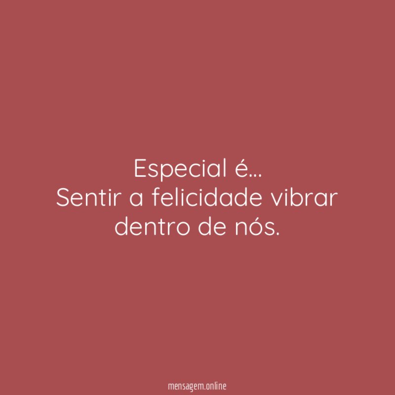 Especial é