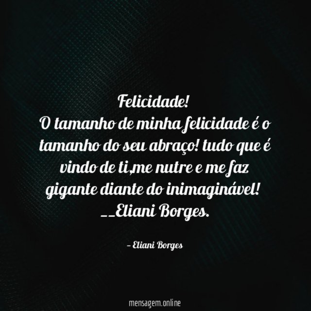 Felicidade!