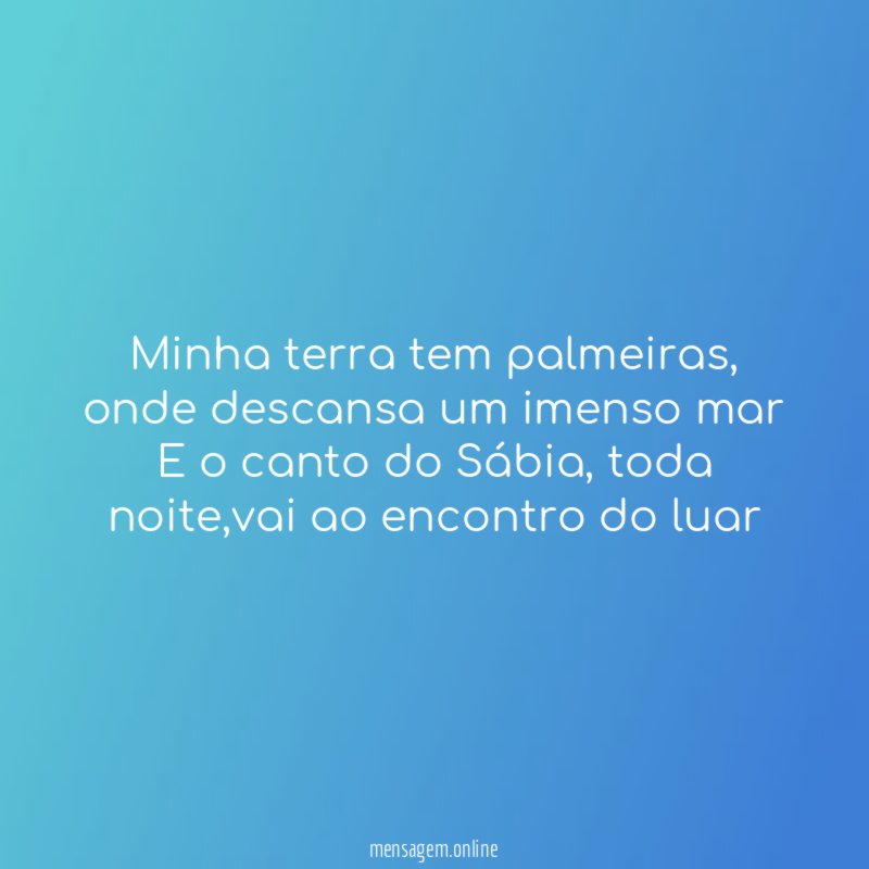 Minha terra tem palmeiras