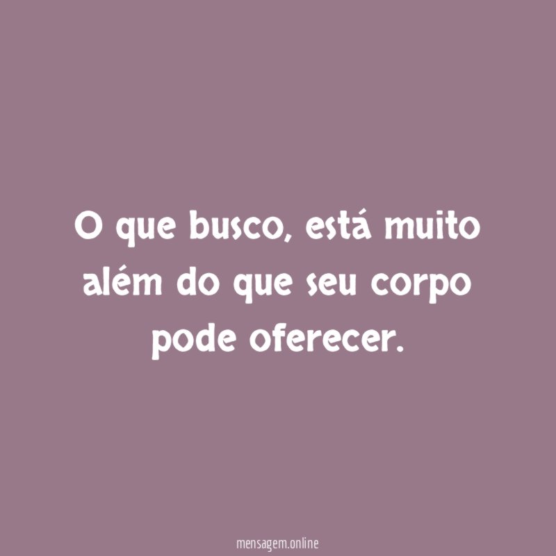 O que busco