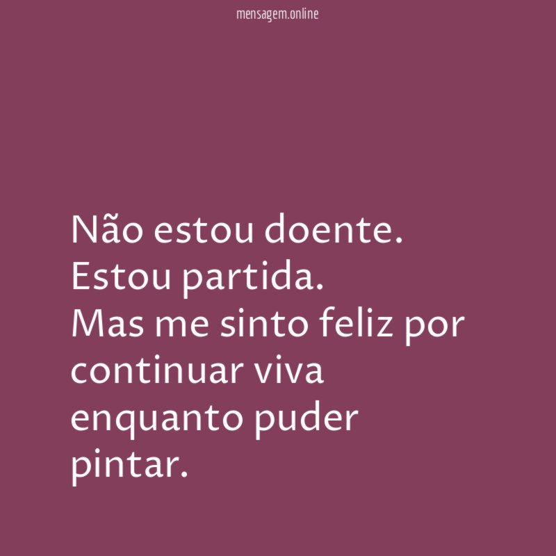 Não estou doente