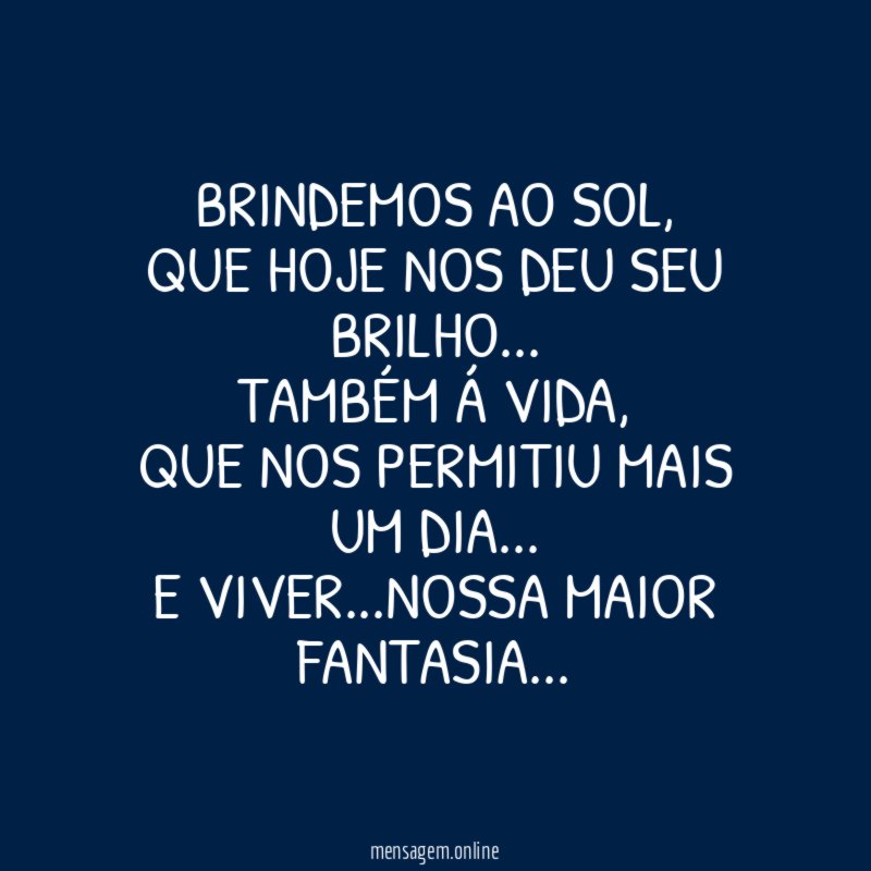 Brindemos ao sol