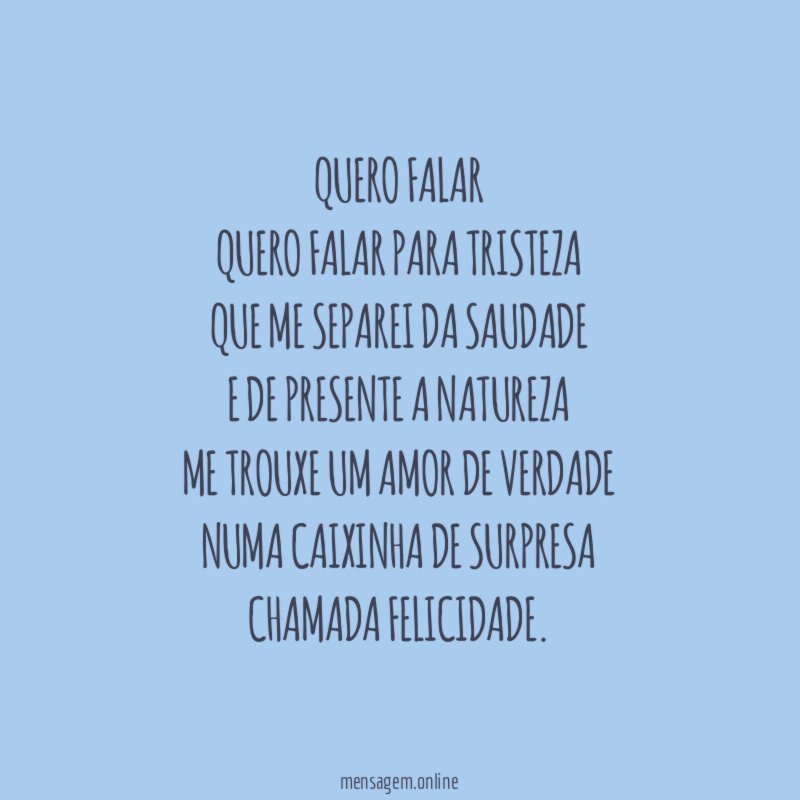 Quero falar