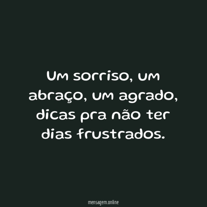 Um sorriso
