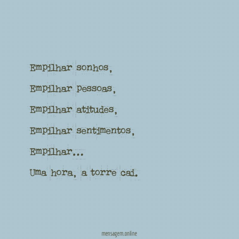 Empilhar sonhos