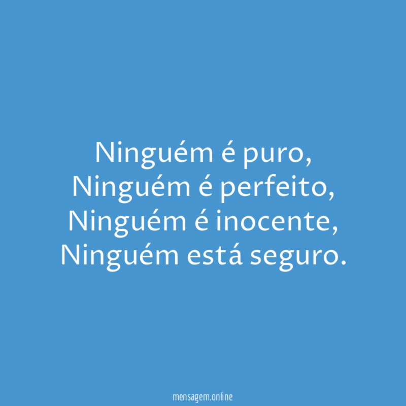 Ninguém é puro