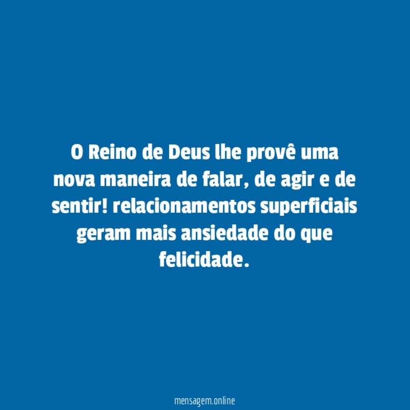 O Reino de Deus lhe provê uma nova maneira de falar