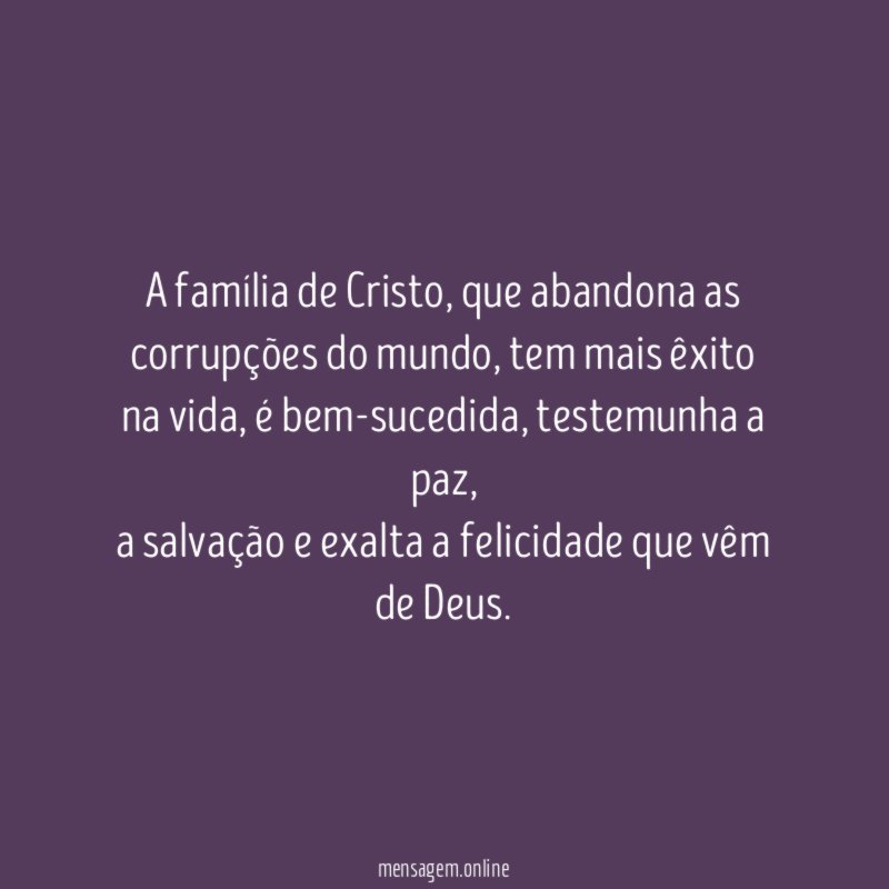 A família de Cristo