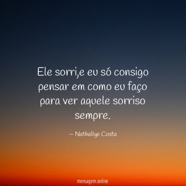 Ele sorri