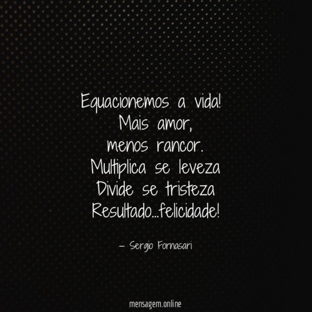 Equacionemos a vida