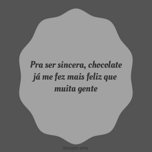 Pra ser sincera