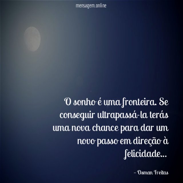 O sonho é uma fronteira