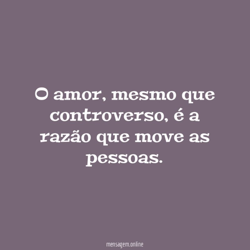 O amor