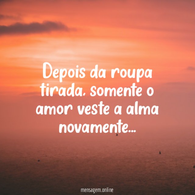 Depois da roupa tirada