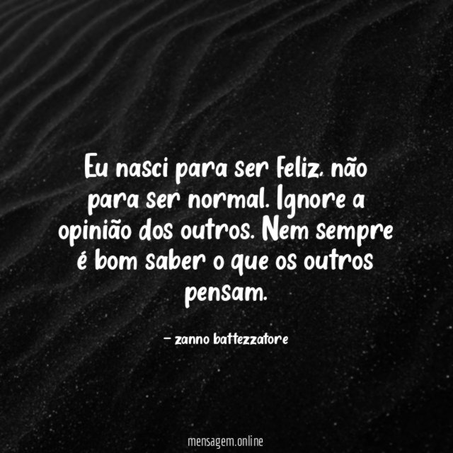 Eu nasci para ser feliz